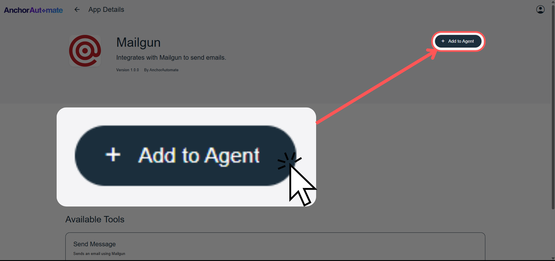 Step 5 - Add to Agent
