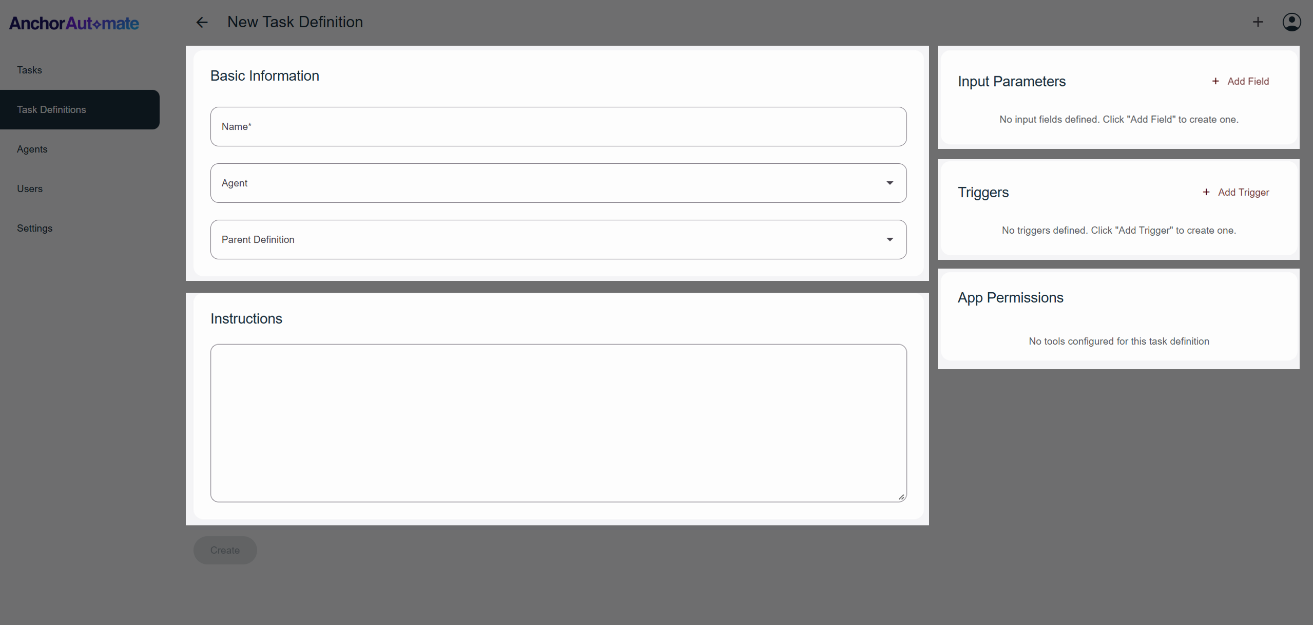Task Definition Example